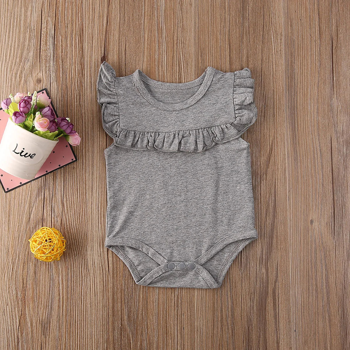 Classic Baby Girl Sunsuit Romper