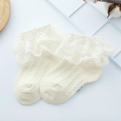 Lace Ruffle Socks