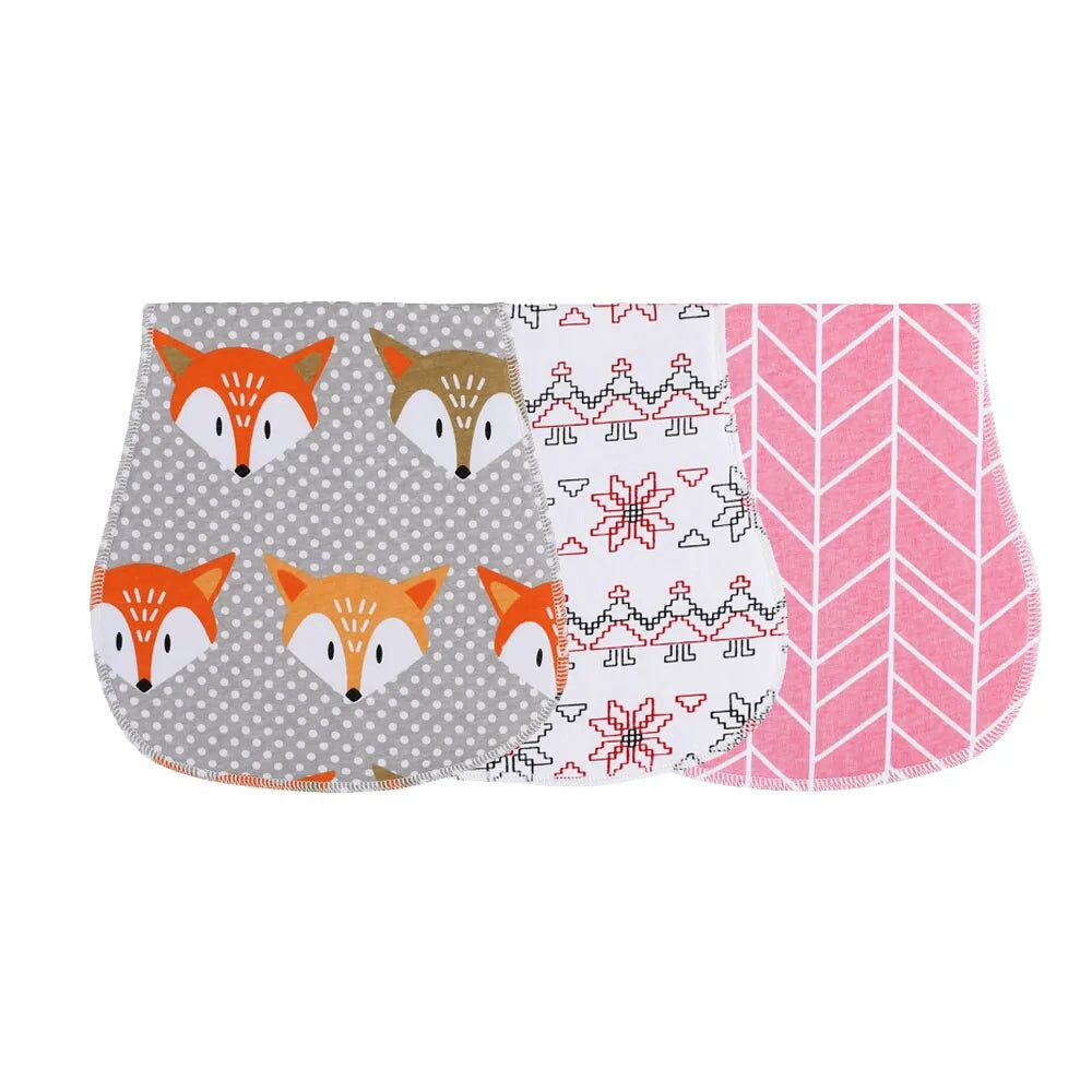 Soft Burp Cloths Set - 3 Pieces