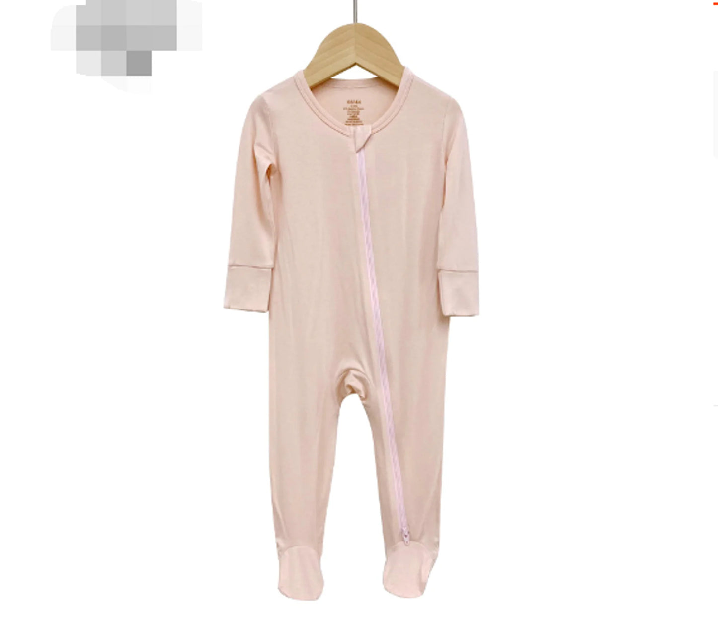 Bamboo Baby Bodysuit with Zipper