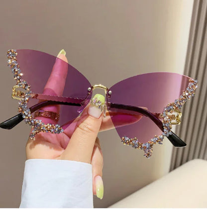 Butterfly Crystal Sunglasses