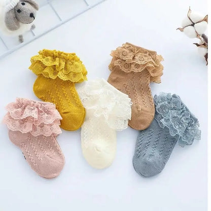 Lace Ruffle Socks