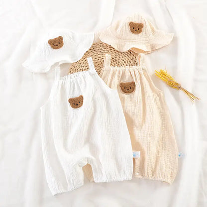 Baby Bear Jumpsuit with Hat