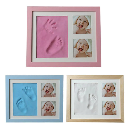 Baby Hand & Footprint Kit with Wooden Frame