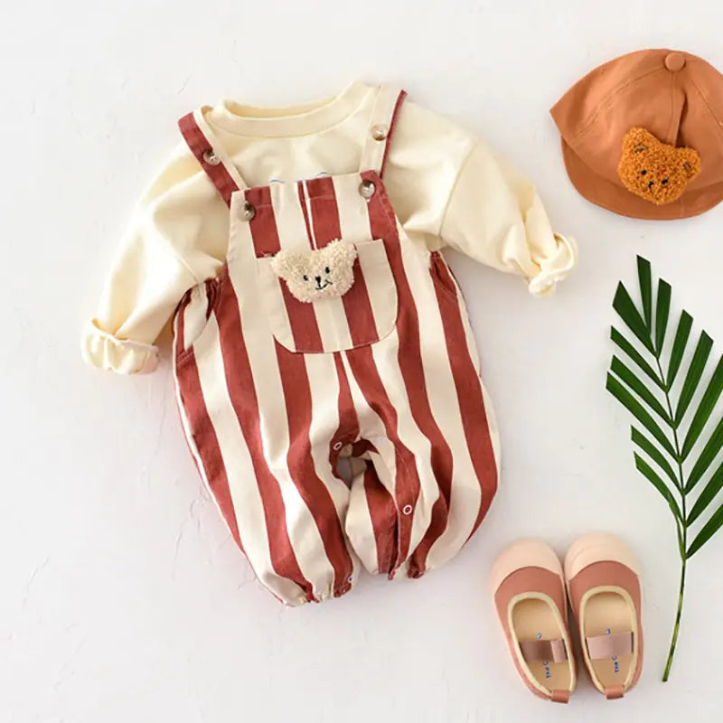 Baby Bear Pattern Romper