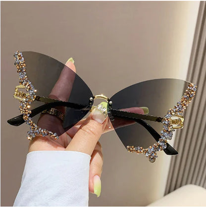 Butterfly Crystal Sunglasses