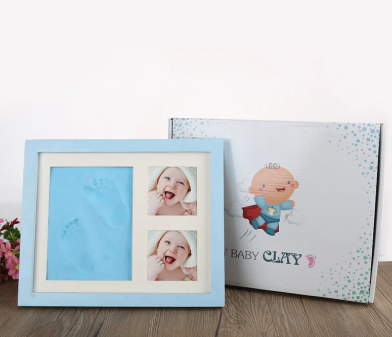 Baby Hand & Footprint Kit with Wooden Frame