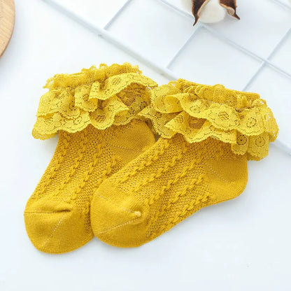 Lace Ruffle Socks