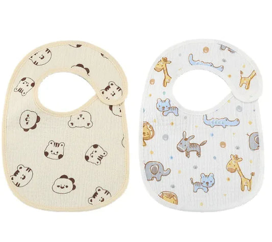 Adorable Waterproof Bib Set