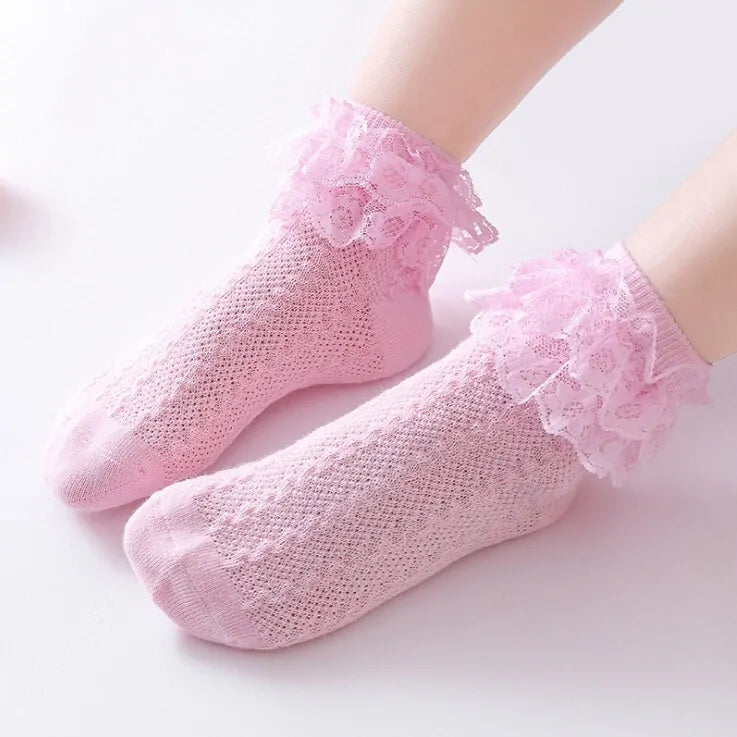 Lace Ruffle Socks