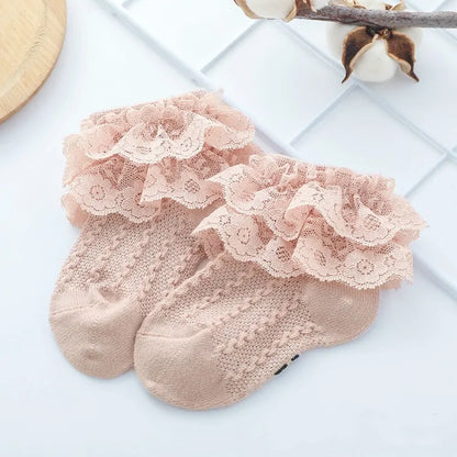 Lace Ruffle Socks