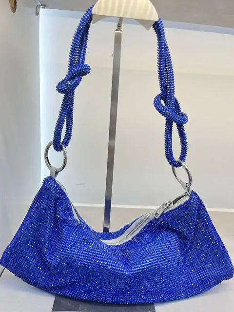 Sparkling Diamond Double-Loop Bag