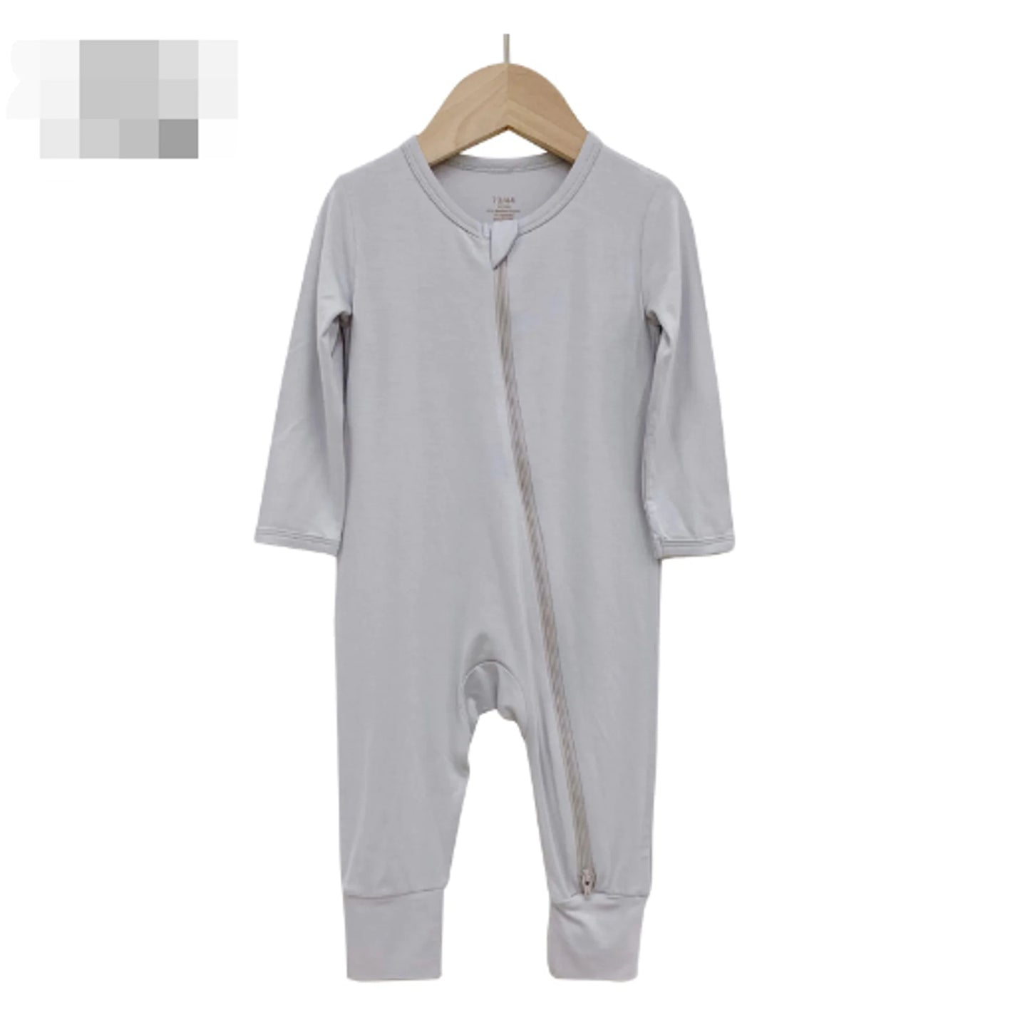 Bamboo Baby Bodysuit with Zipper