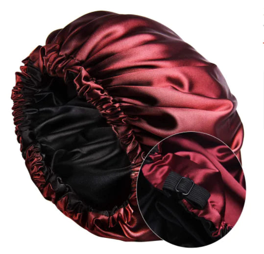 Reversible, Adjustable Satin Bonnet