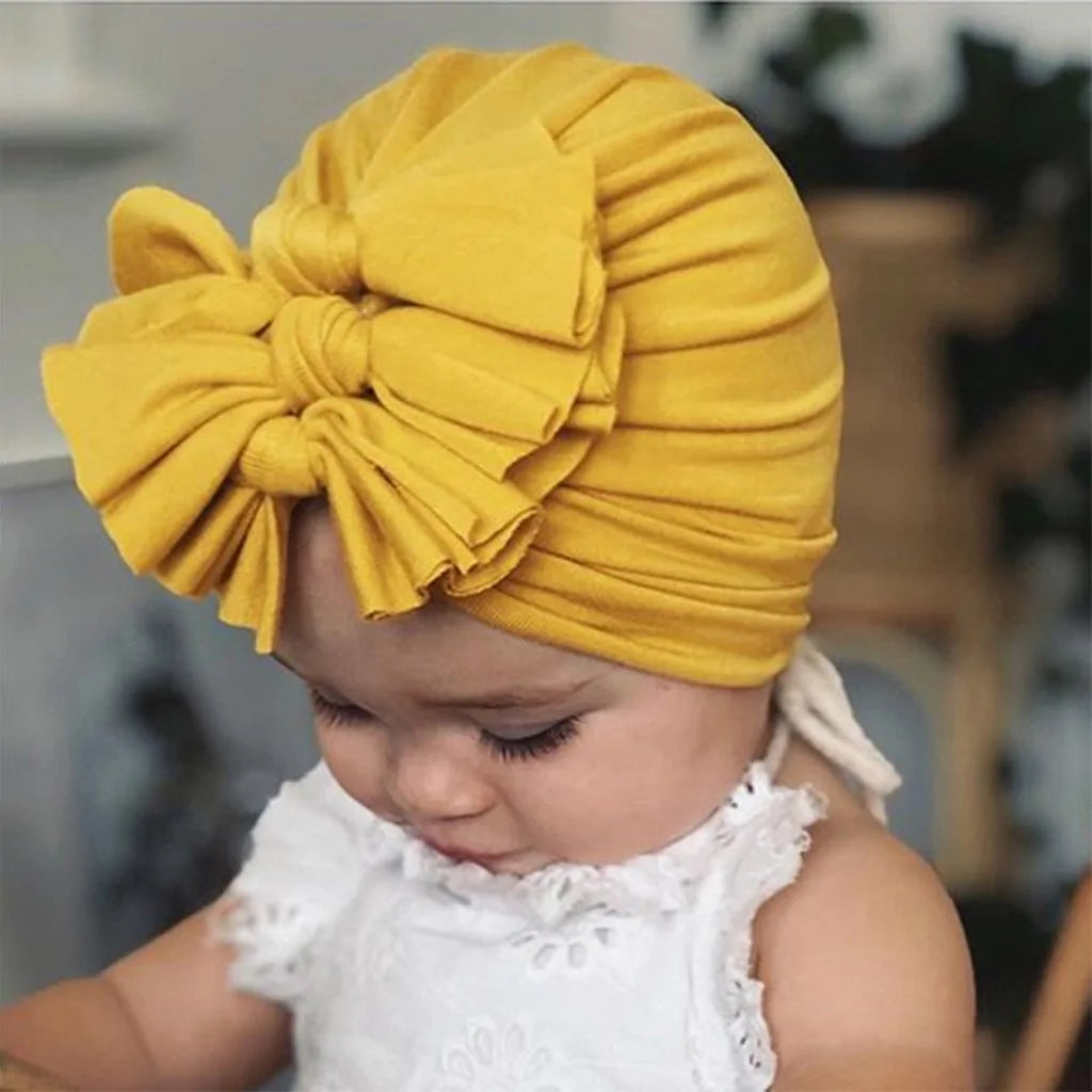 Triple Bow Baby Hat